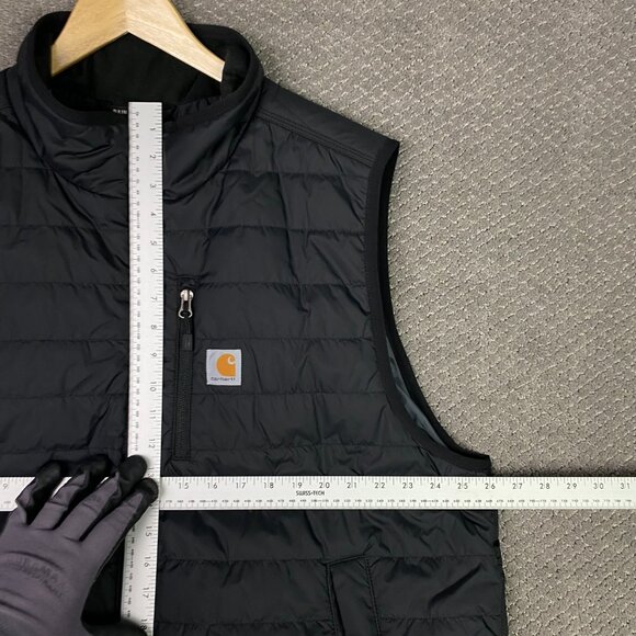 Carhartt Rain Defender Vest Men's 2XL Black Relaxed Fit Lightweight Insulated - Picture 10 of 13
